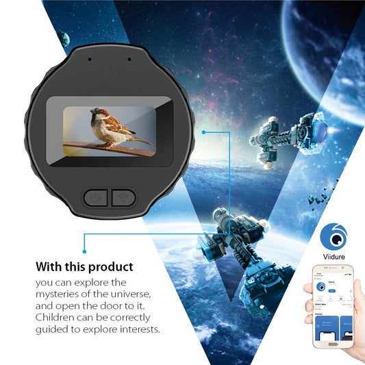 WiFi Electronic Eyepiece Camera 1080P Video Recording 1.5 Inch Screen Digital Eyepiece Camera for 28mm to 50mm Telescopes