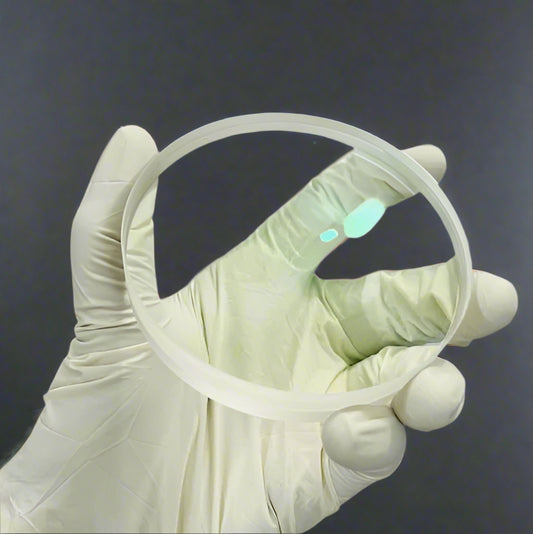 Azure Spy High-Precision Cemented Achromatic Doublet Lens, Ø83 mm, Focal Length 525 mm – Telescope Grade, Green Film Coated