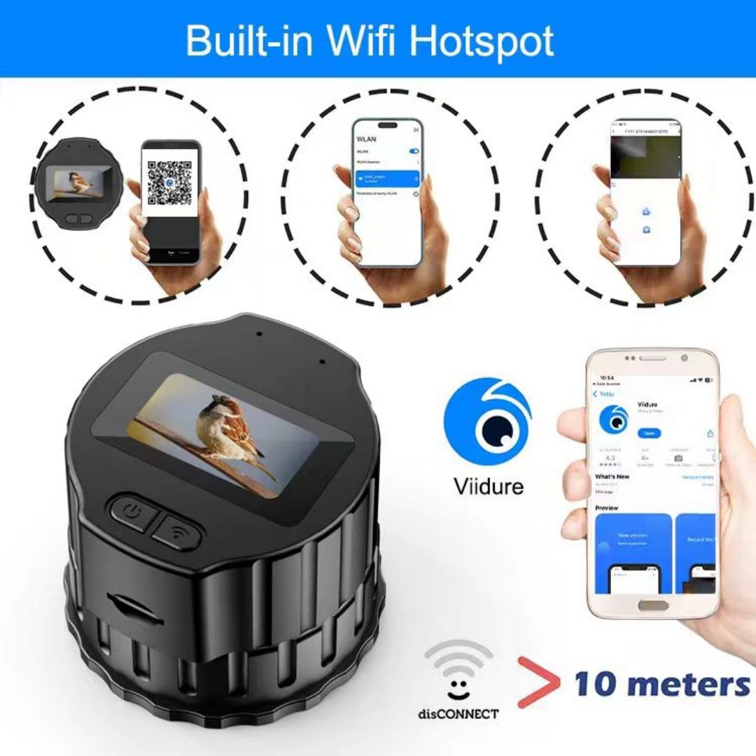 WiFi Electronic Eyepiece Camera 1080P Video Recording 1.5 Inch Screen Digital Eyepiece Camera for 28mm to 50mm Telescopes