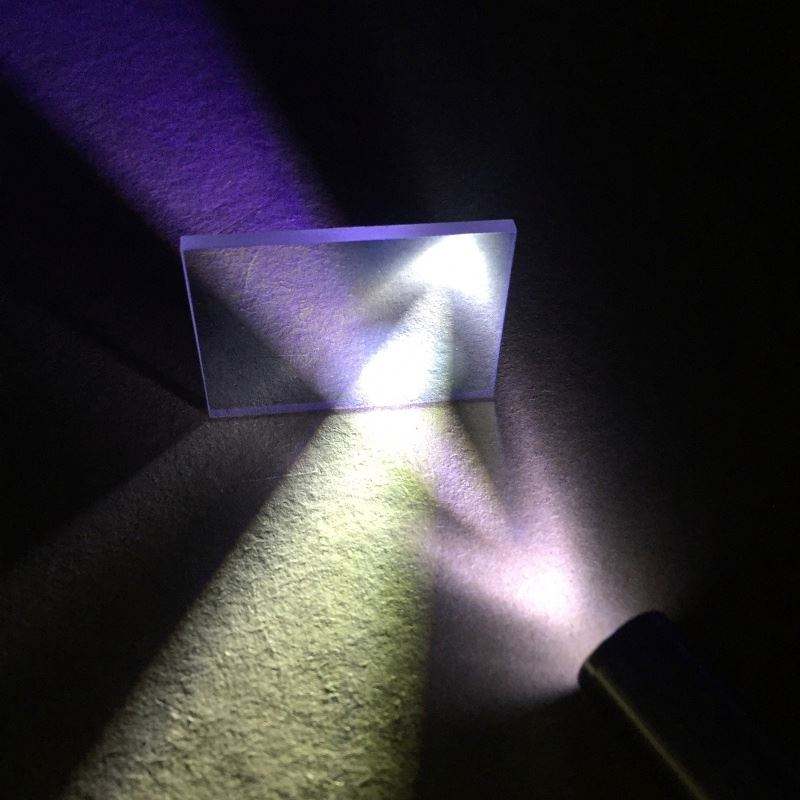 Azure Spy Optical Glass Plate Beam Splitter, 50:50 Transmission/Reflection, 50mm x 50mm, Thickness 2mm