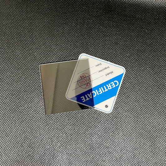Azure Spy Optical Glass Plate Beam Splitter, 50:50 Transmission/Reflection, 50mm x 50mm, Thickness 2mm