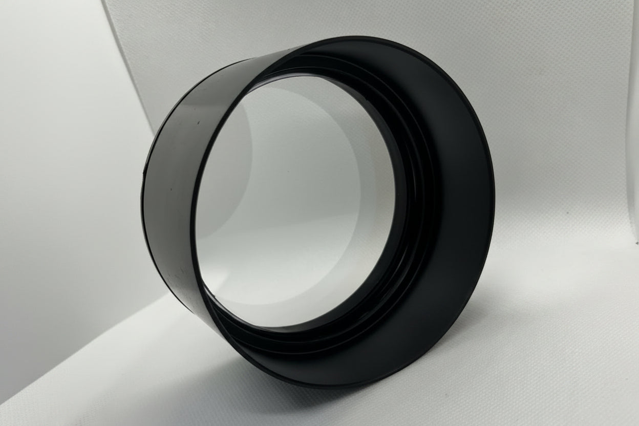 Azure Spy 100mm Achromatic Doublet Lens for Telescope, 1200mm Focal Length, Air-Spaced AR Coated Optics, Precision Black Anodized Aluminum Cell with Threaded Mount